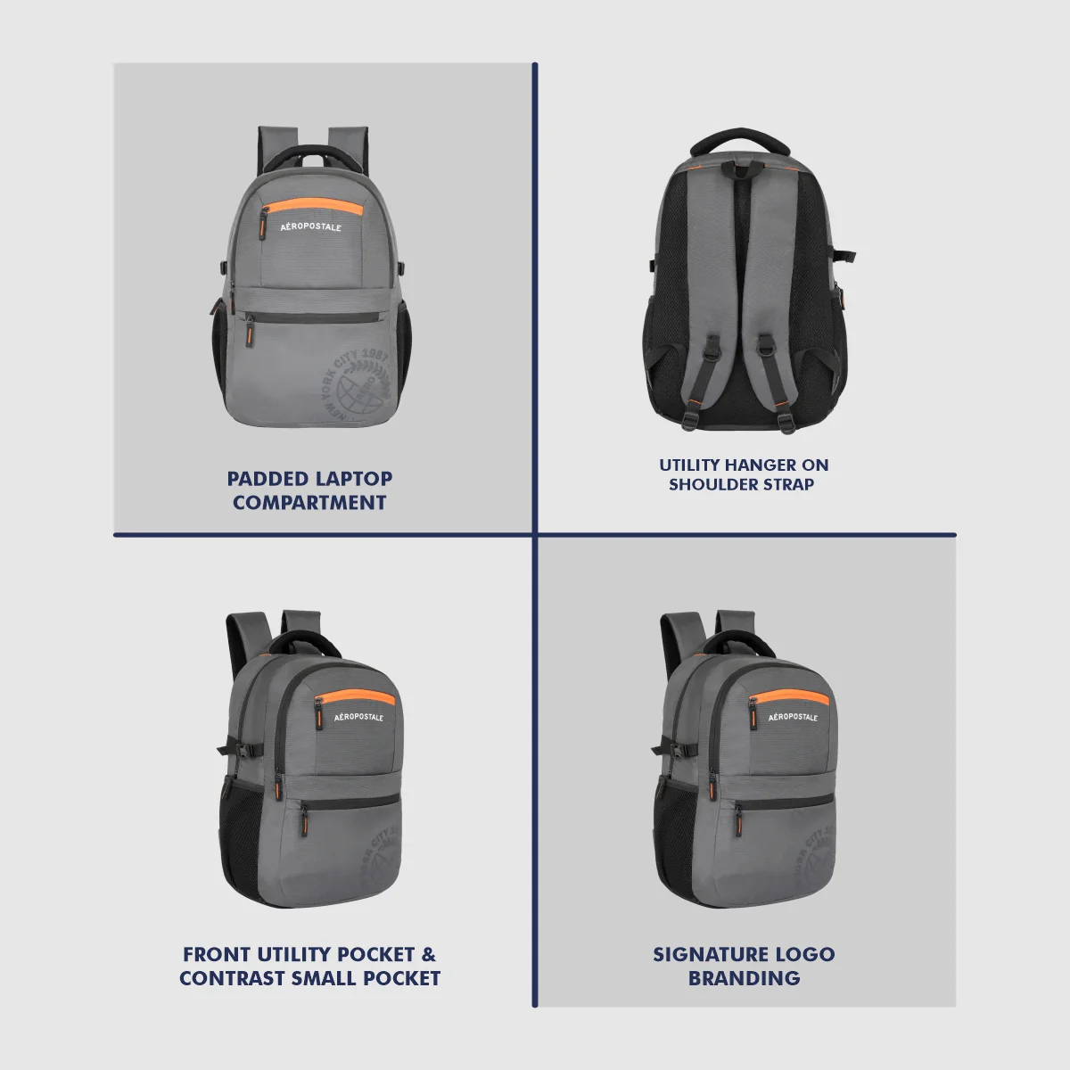 Aeropostale Basin Laptop Backpack - Image 5