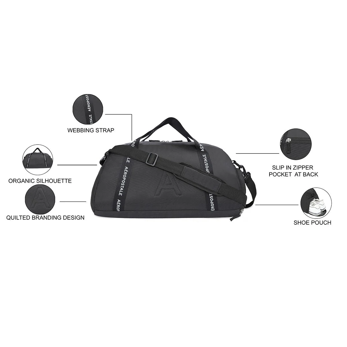 Aeropostale Byron Duffle Bag - Image 4