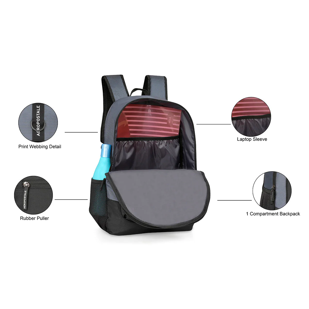 Aeropostale Cooper Non Laptop Backpack - Image 4