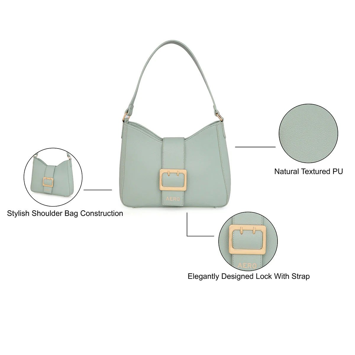 Aeropostale Enid Womens Baguette - Image 4