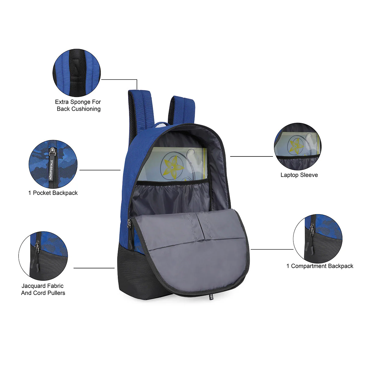 Aeropostale Fallon Non Laptop Backpack - Image 4