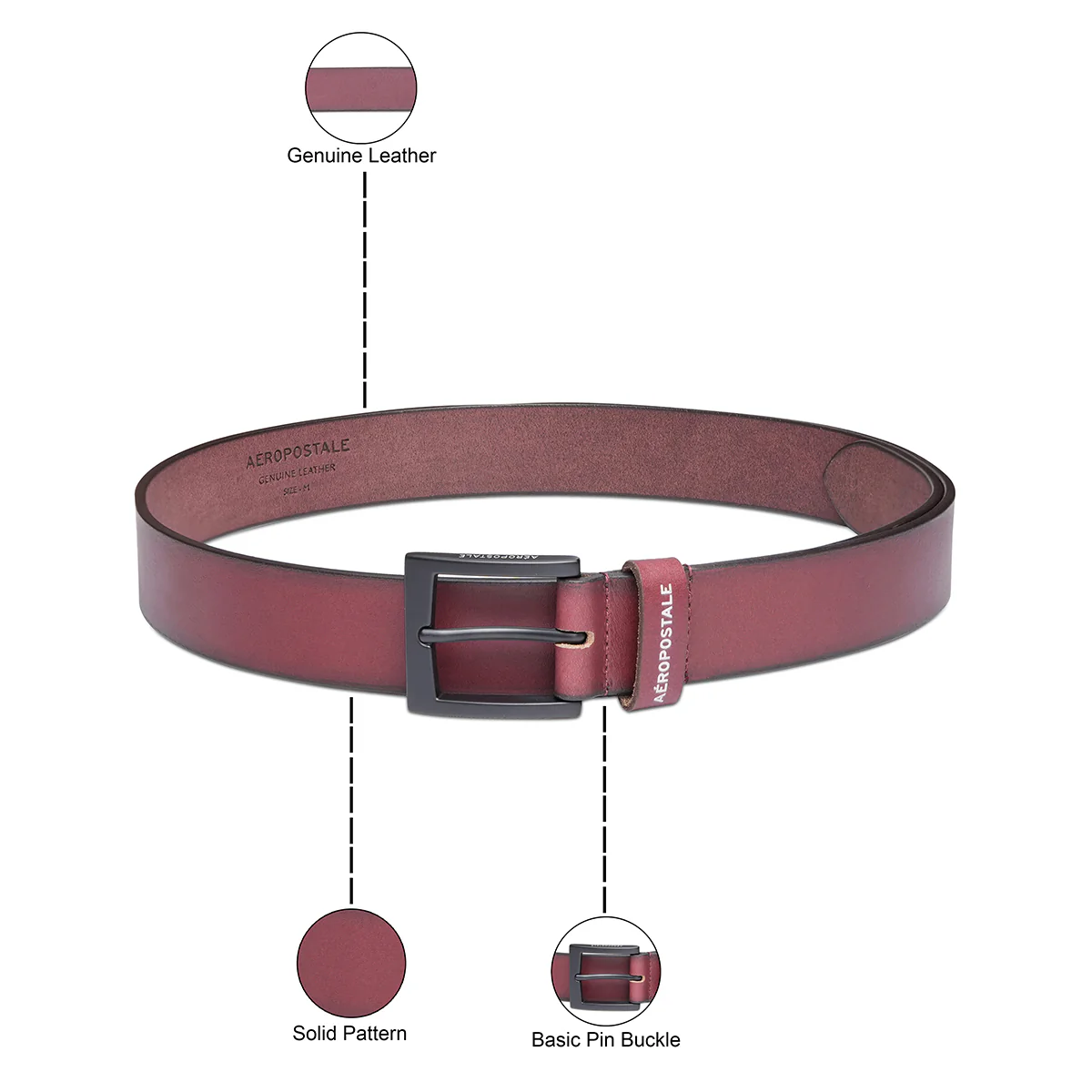 Aeropostale Jacksonville Men's Non Reversible Belt - Image 4
