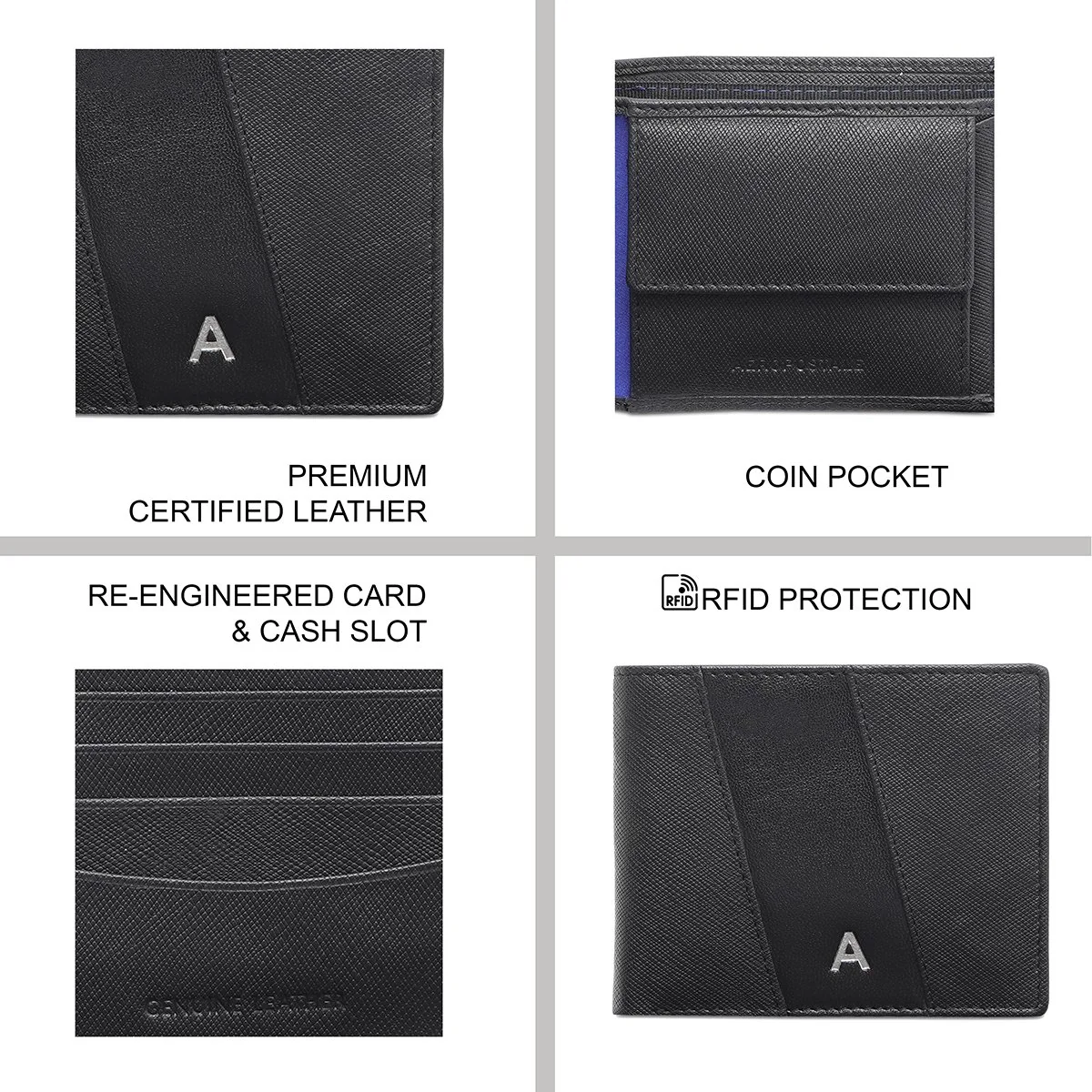 Aeropostale Marcos Men's Global Coin Wallet - Image 8