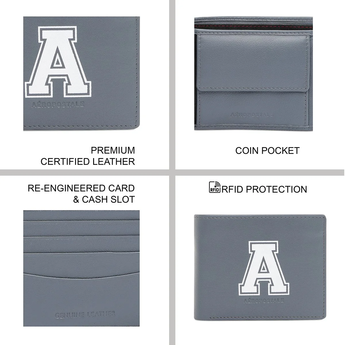 Aeropostale Norfolk Men's Global Coin Wallet - Image 8