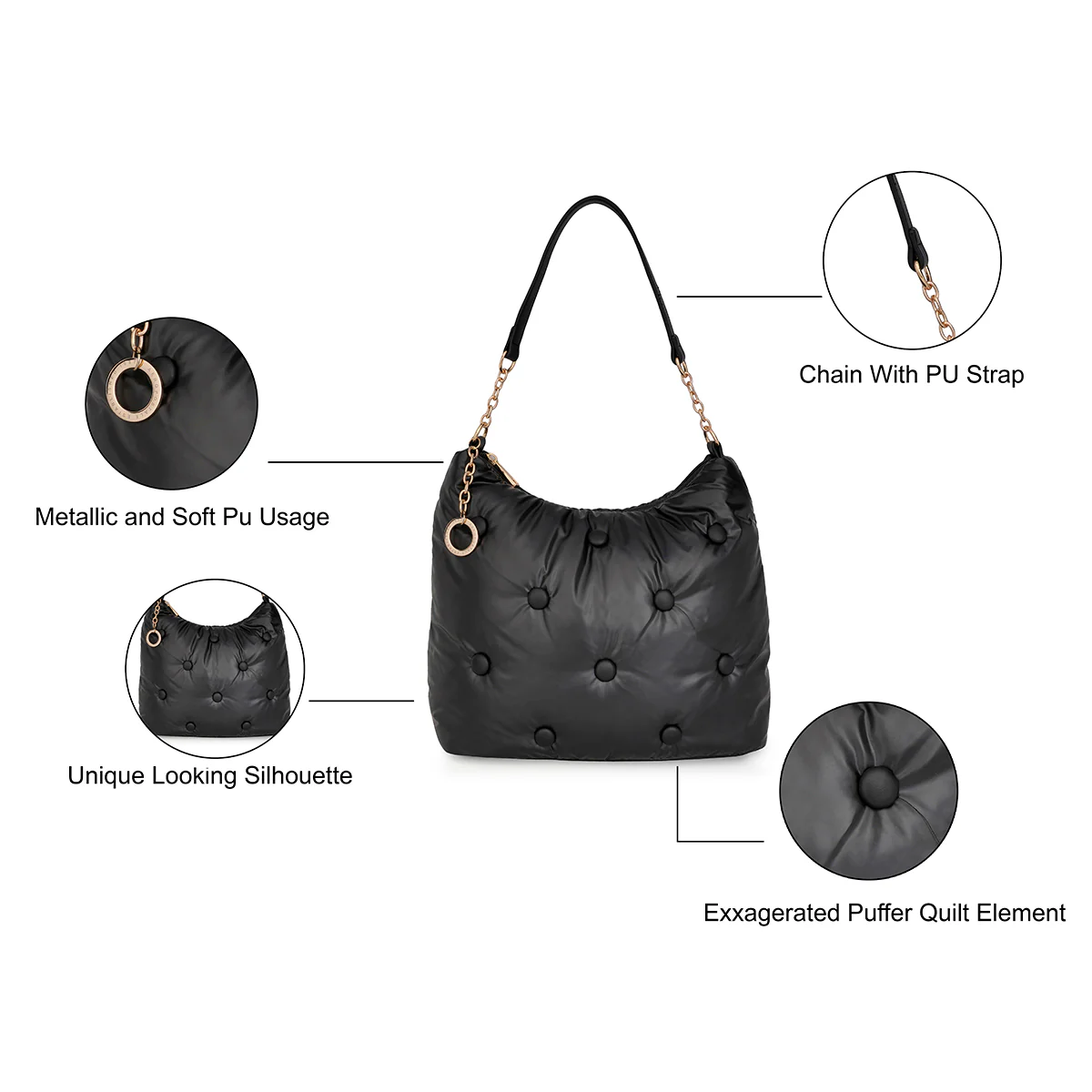 Aeropostale Phoebe Womens Hobo - Image 4