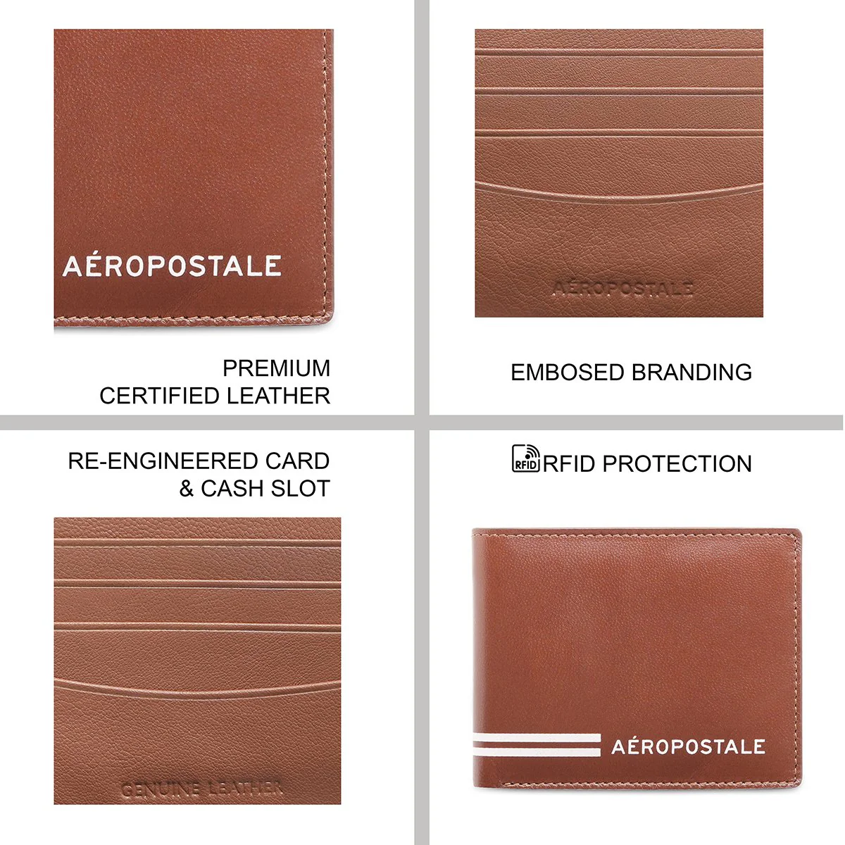 Aeropostale Sacramento Men's Slimfold Wallet - Image 8