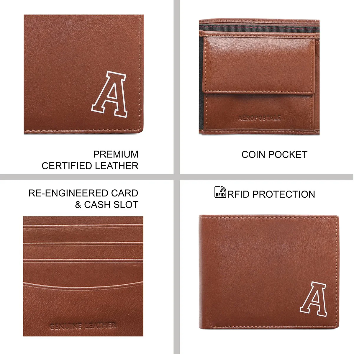 Aeropostale Springhill Men's Global Coin Wallet - Image 8