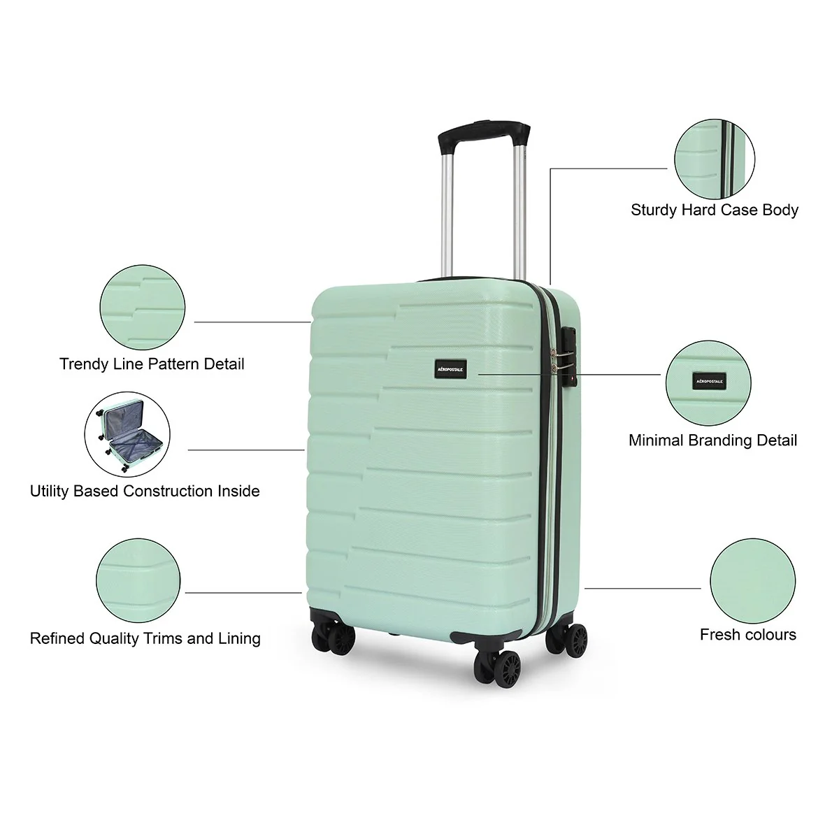 Aeropostale Stout Hard Luggage - Image 4