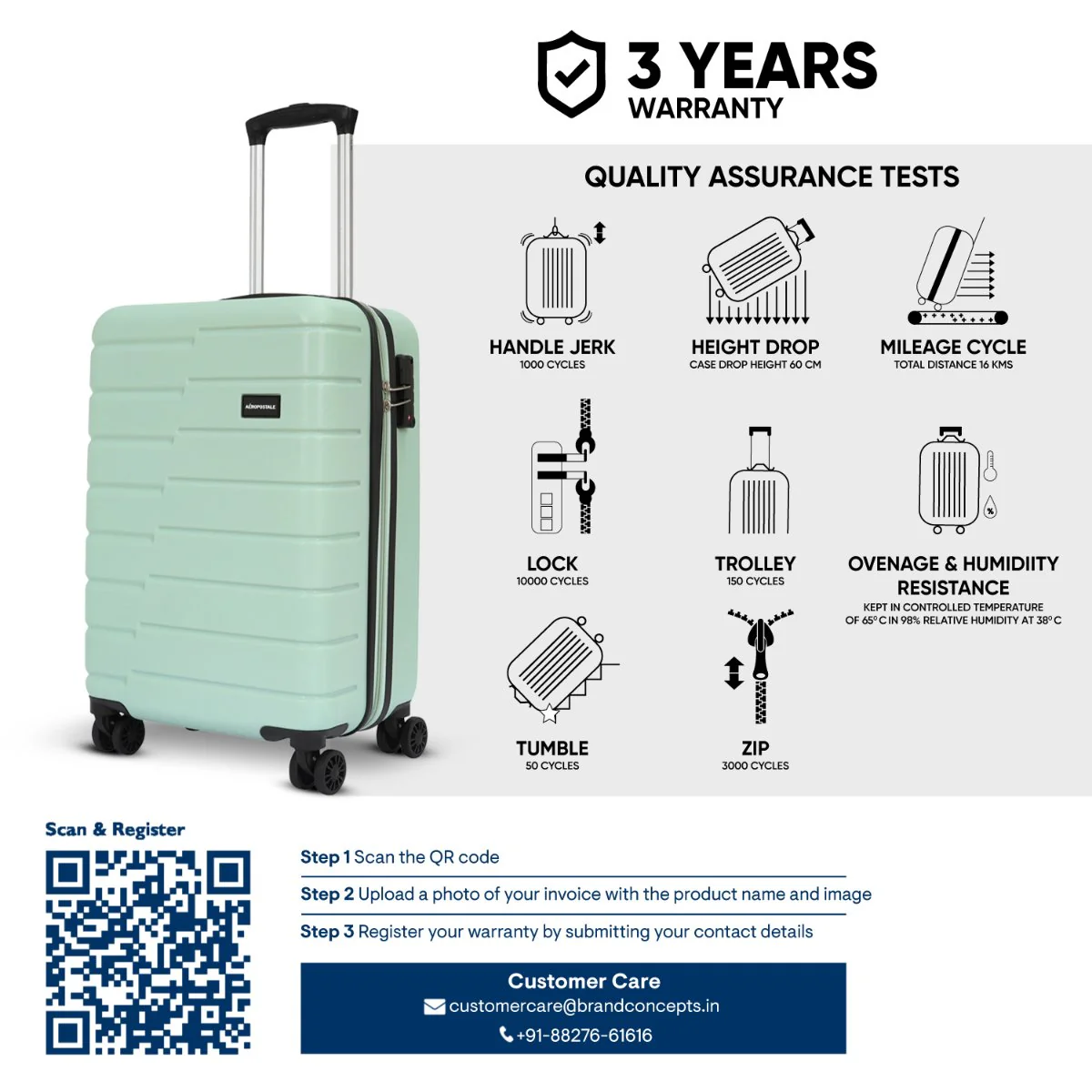 Aeropostale Stout Hard Luggage - Image 9
