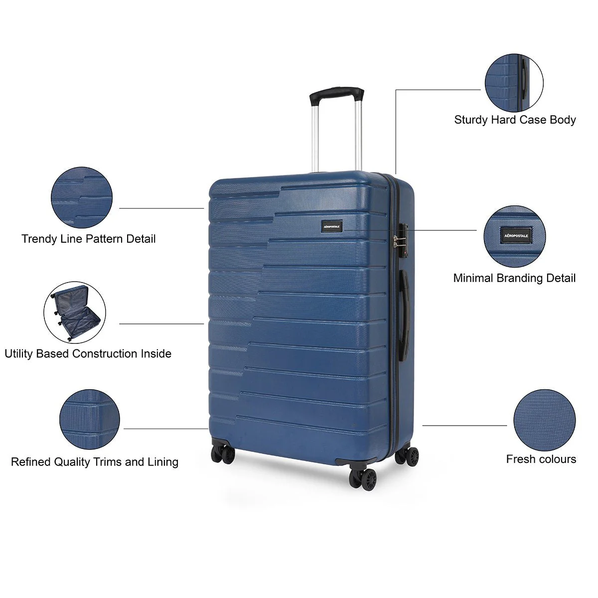 Aeropostale Stout Hard Luggage - Image 28