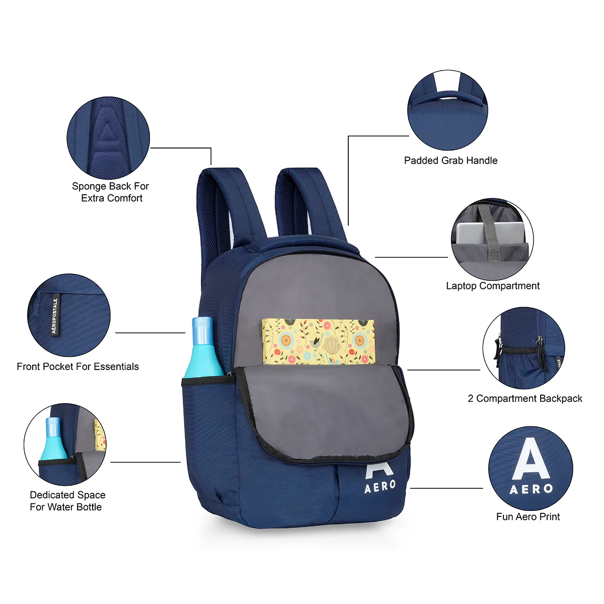 Aeropostale Tucker Laptop Backpack - Image 4