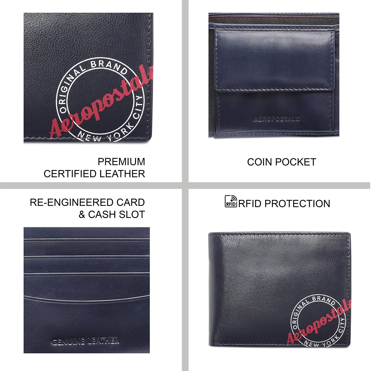Aeropostale Yakima Men's Global Coin Wallet - Image 8