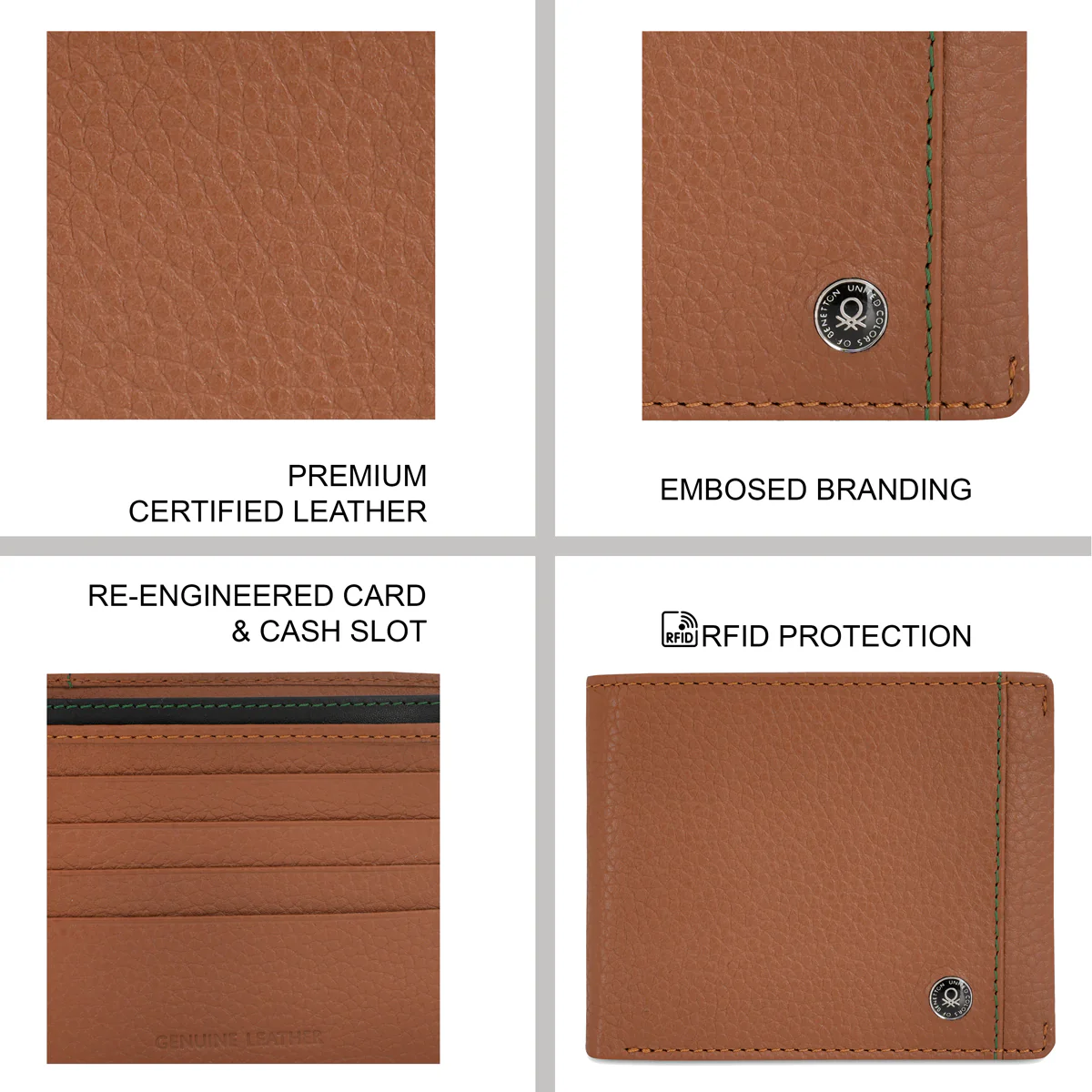 United Colors of Benetton Donato Men's Global Coin Wallet - Image 12