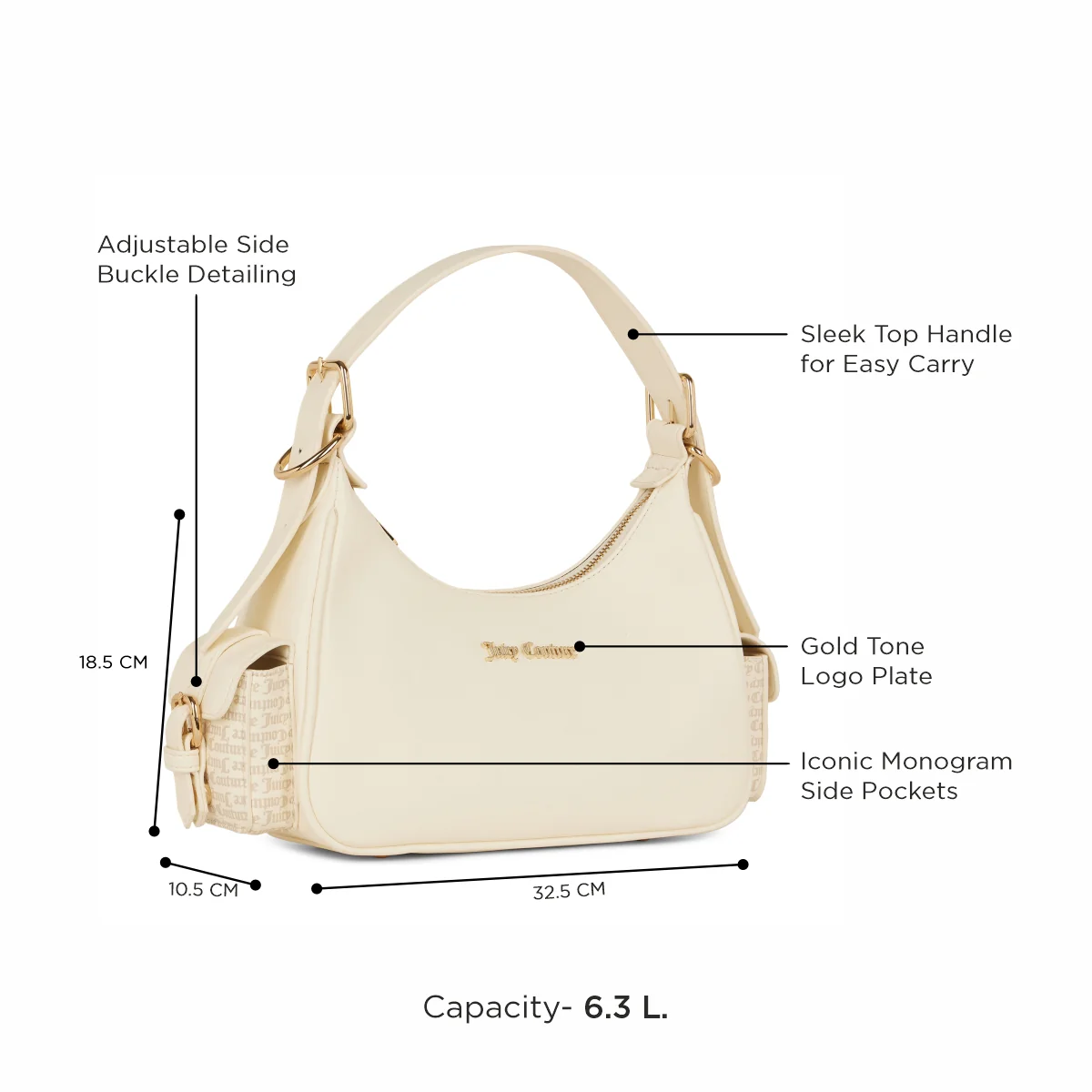 Juicy Couture Handle with Flair Baguette - Image 2