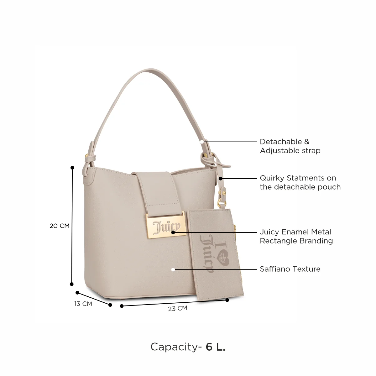 Juicy Couture L'Aura Trove Women's Bucket Tote - Image 4