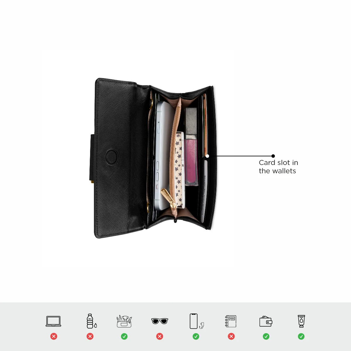 Juicy Couture L'Aura Trove Women's Flap Wallet with Sling - Image 5