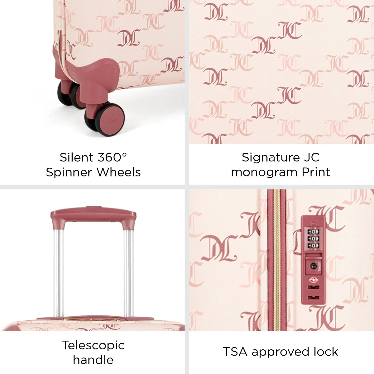 Juicy Couture Monoglam Hybrid Luggage - Image 6