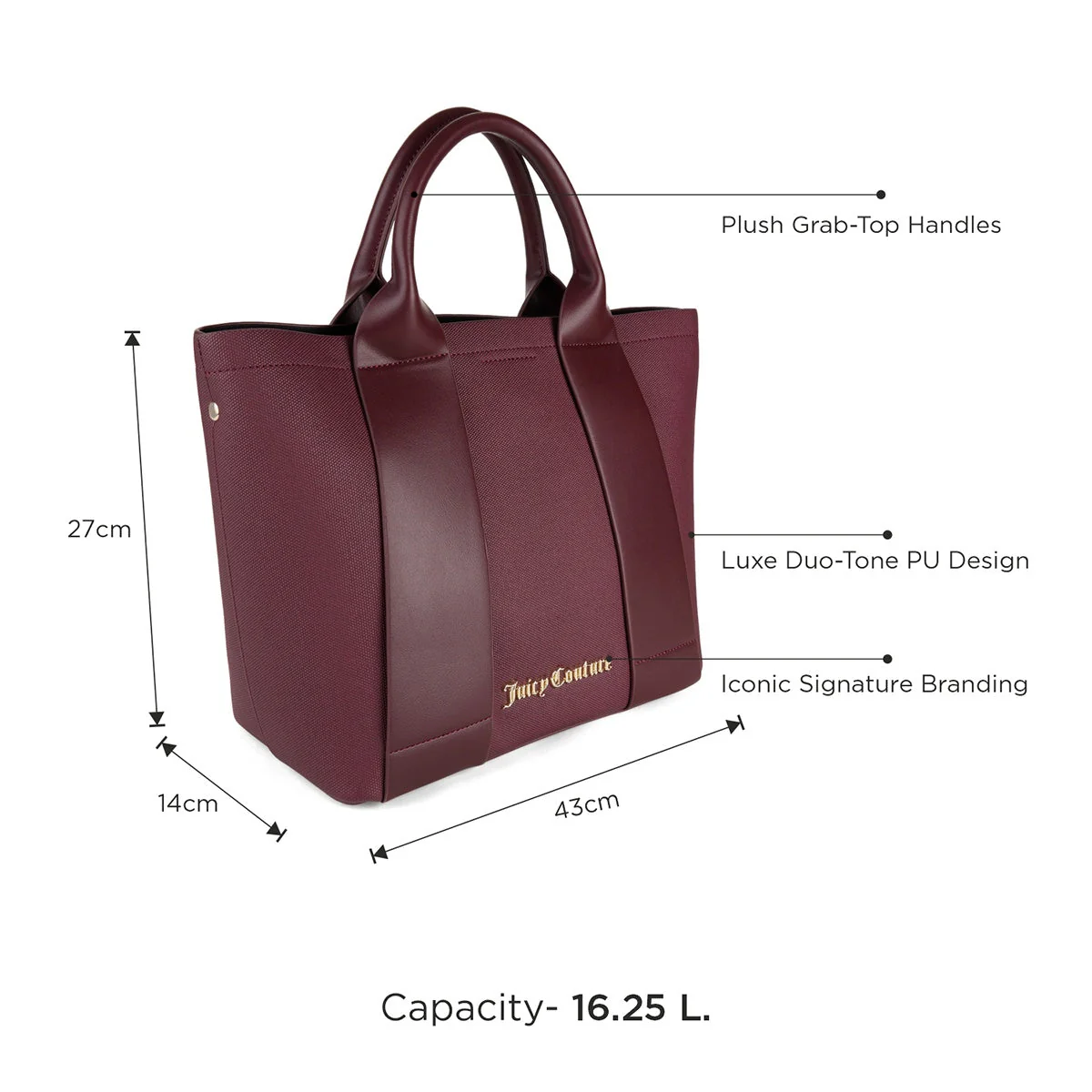 Juicy Couture Perla Womens Tote - Image 3