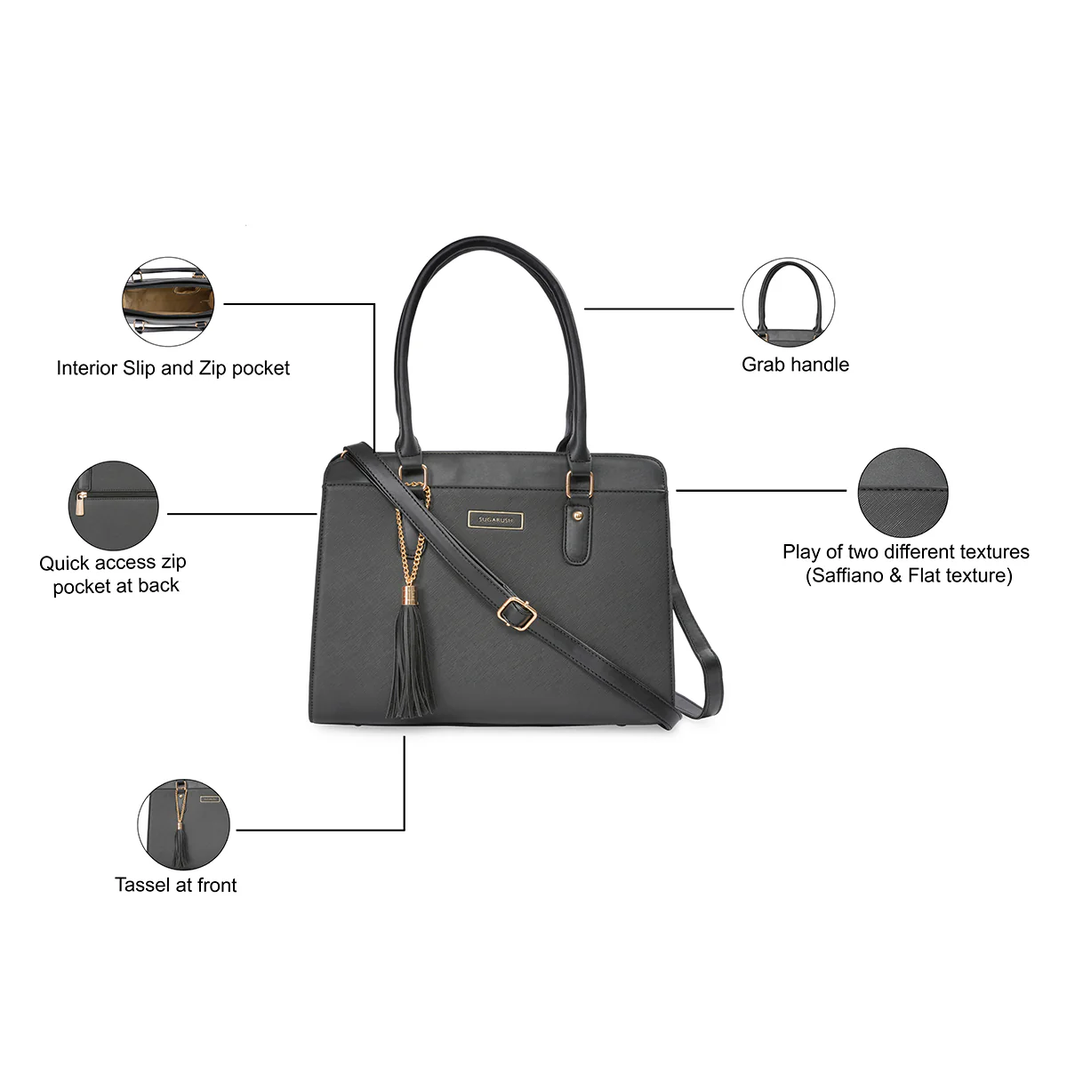 Sugarush Amina Women's Satchel - Image 4