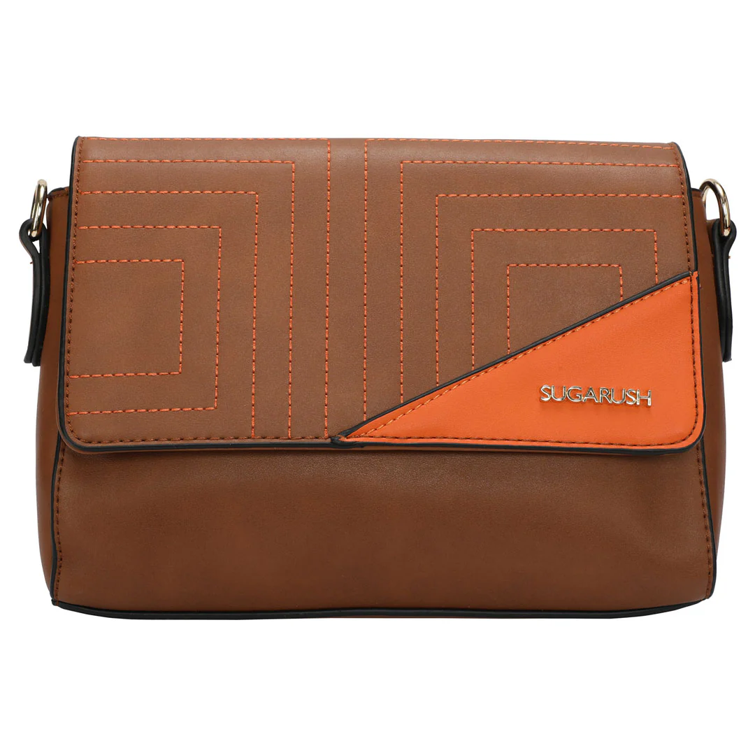 Sugarush Cyprus Women's Vegan Leather Sling Bag - Image 7