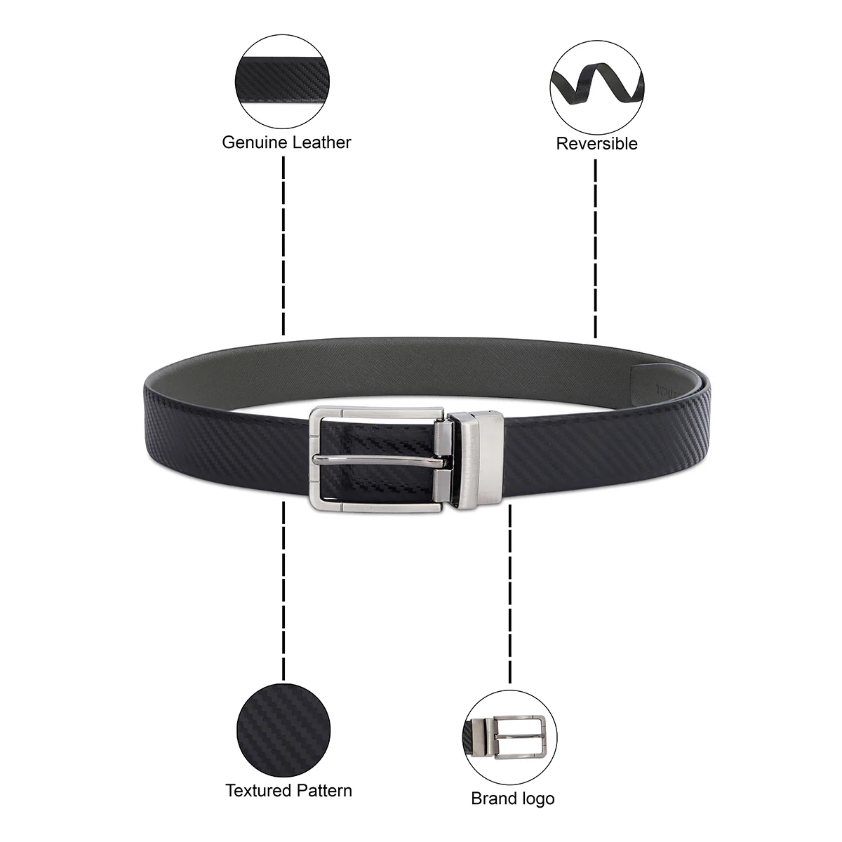 The Vertical Athens Men's Reversible Belt - Image 4