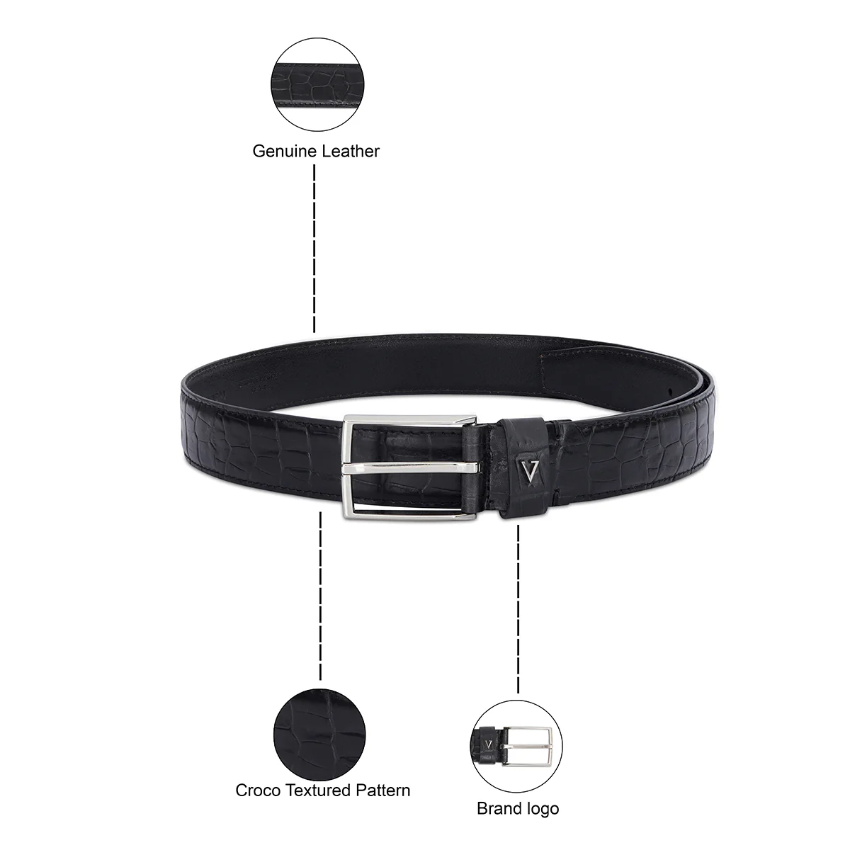The Vertical Crete Men's Non Reversible Belt - Image 4