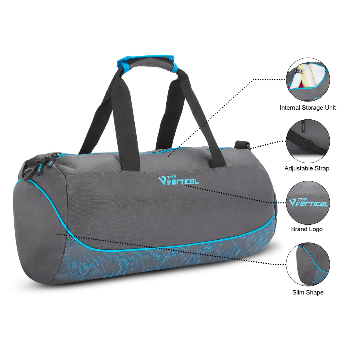 The Vertical Impulse Non Wheel Duffle Grey 50 Cm - Image 6