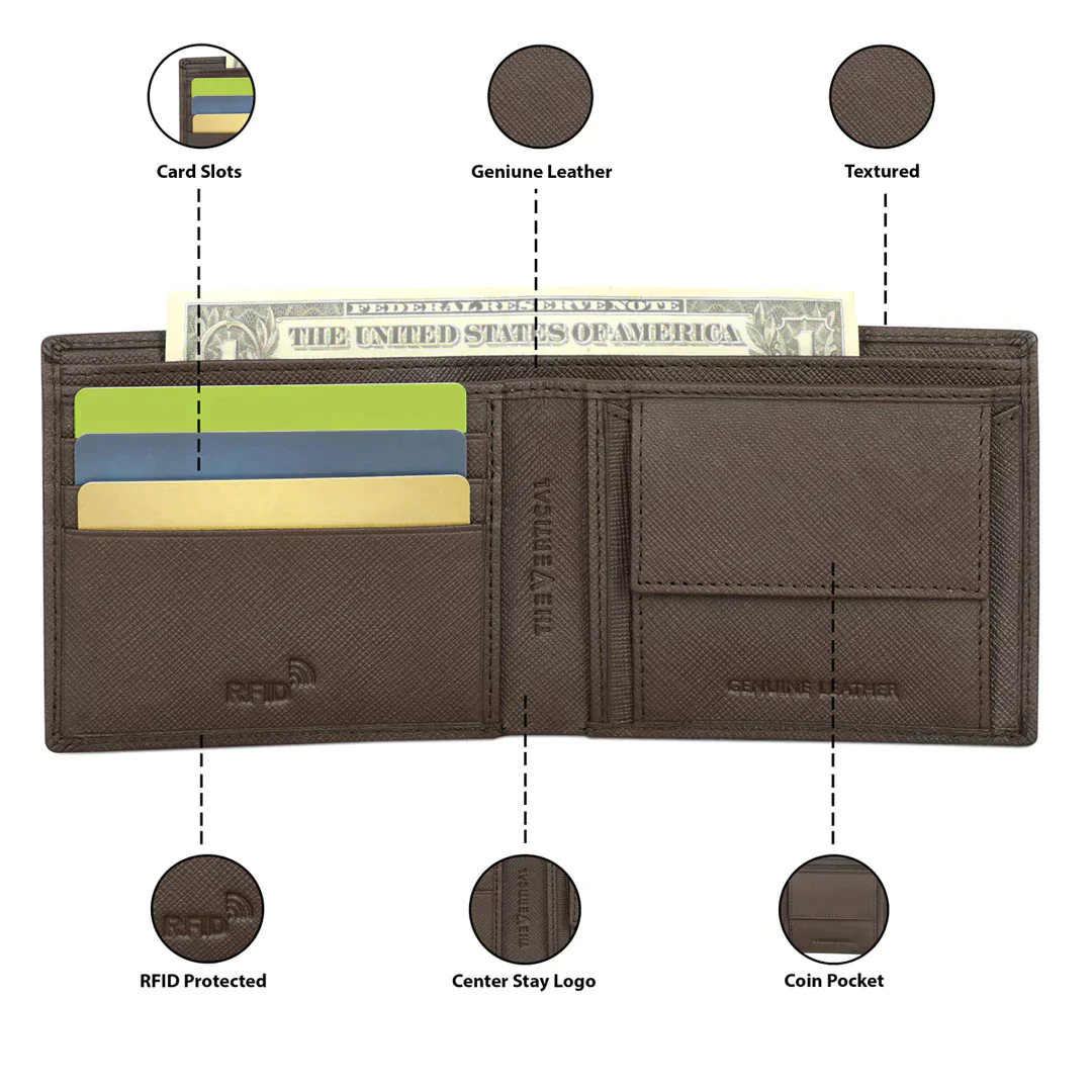The Vertical Maestro Men's Leather Global Coin Wallet - Image 4