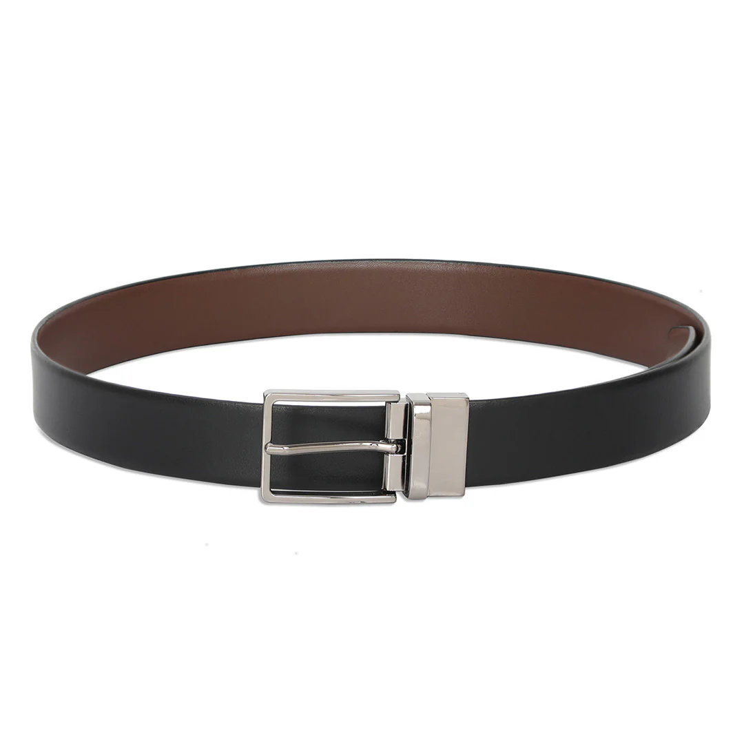 The Vertical Milenie Men's Leather Reversible Belt - Image 3