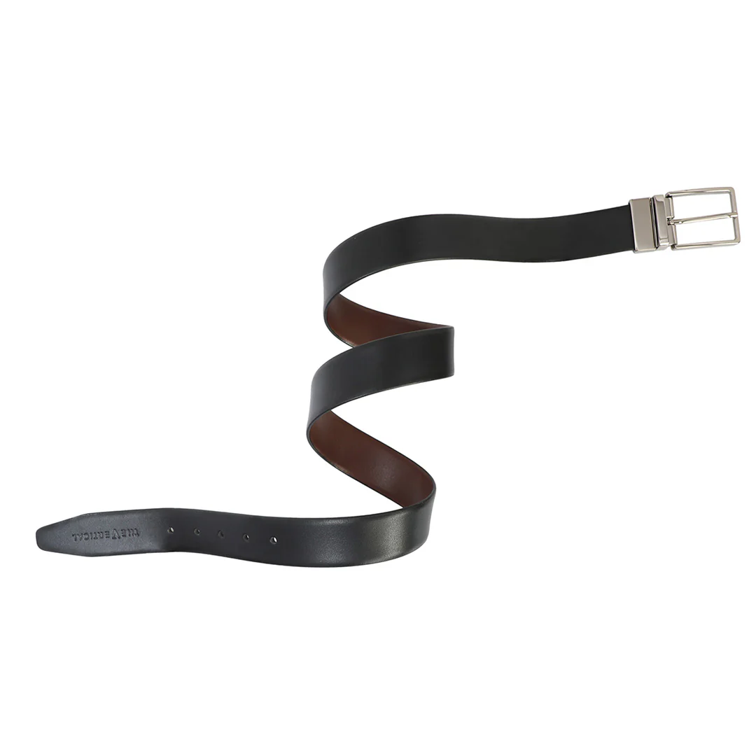 The Vertical Milenie Men's Leather Reversible Belt - Image 7