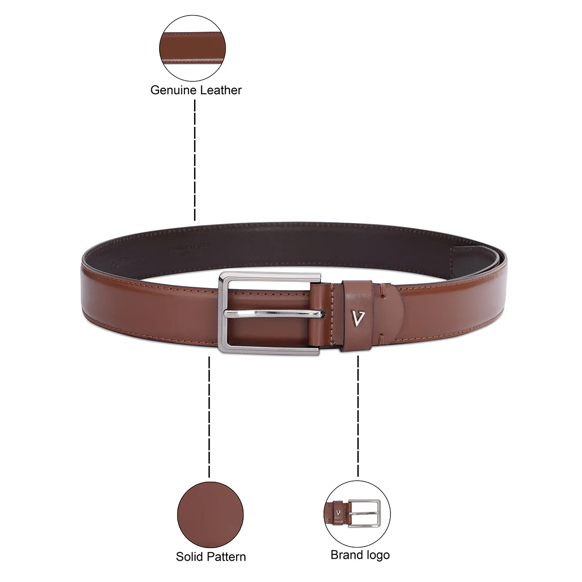 The Vertical Volos Men's Non Reversible Belt - Image 4