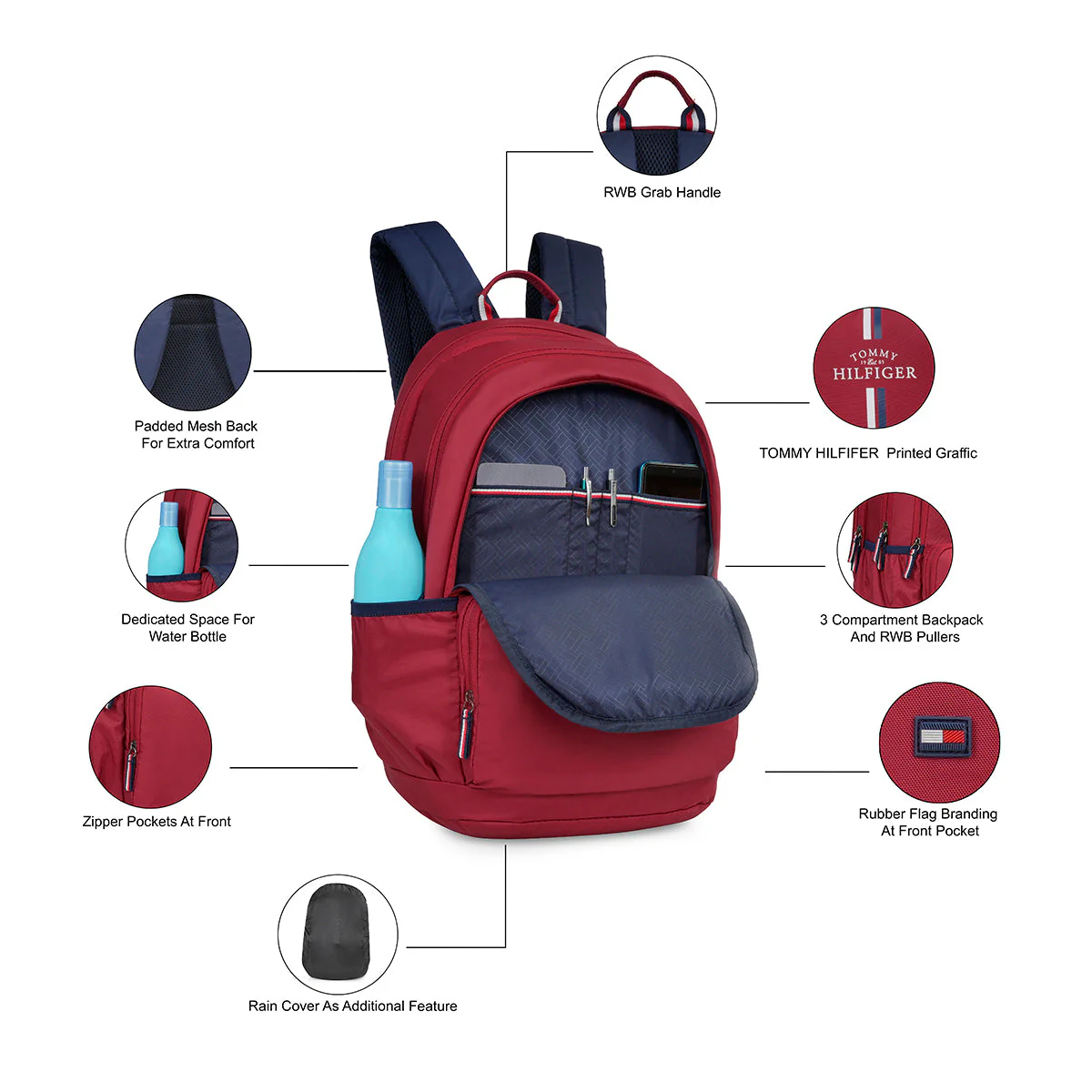 Tommy Hilfiger Addam Back to School Backpack - Image 4