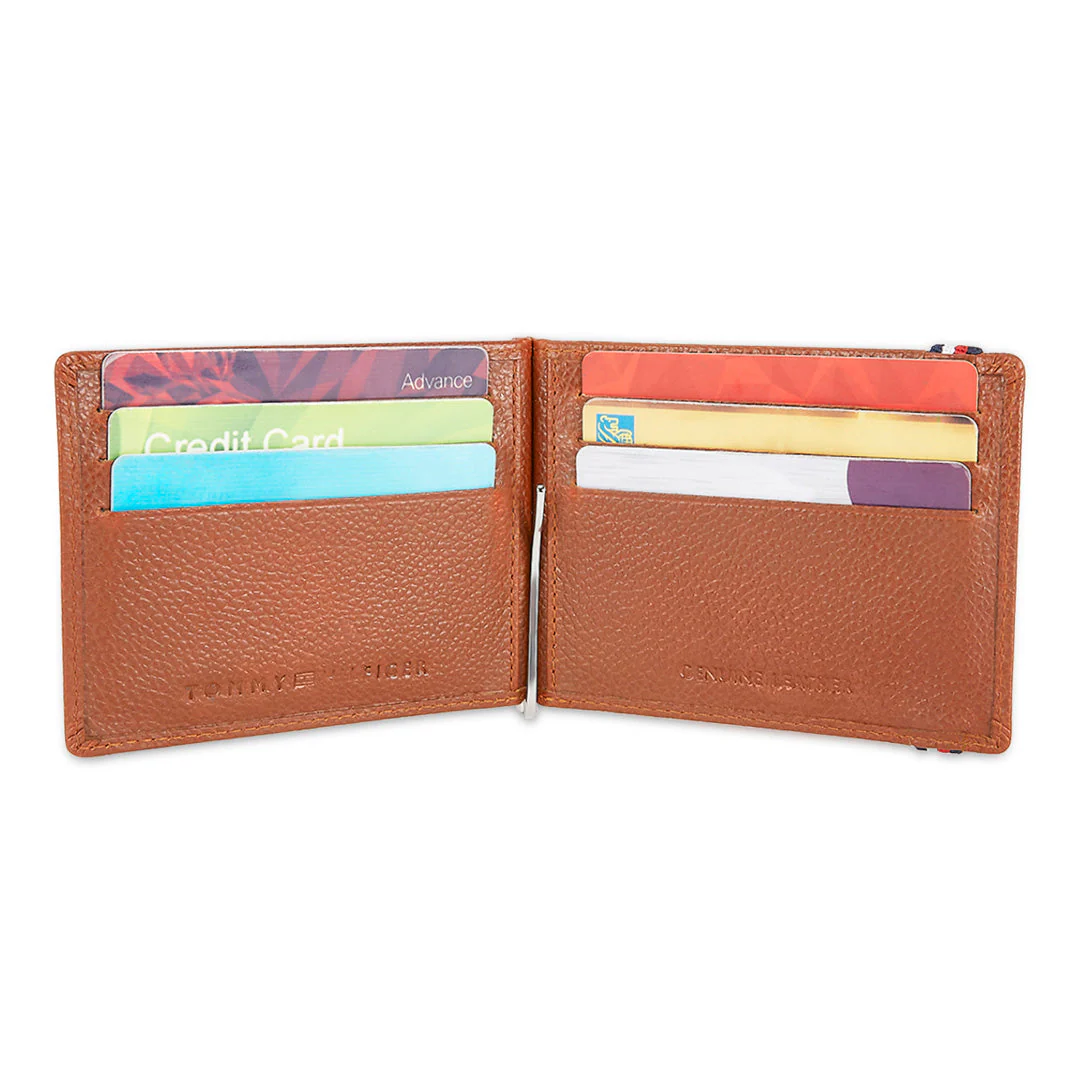 Tommy Hilfiger Adriel Men's Leather Moneyclip Wallet - Image 22