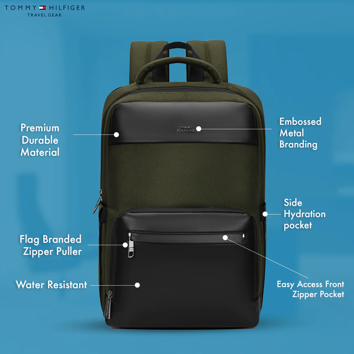 Tommy Hilfiger Airvane Laptop Backpack - Image 3