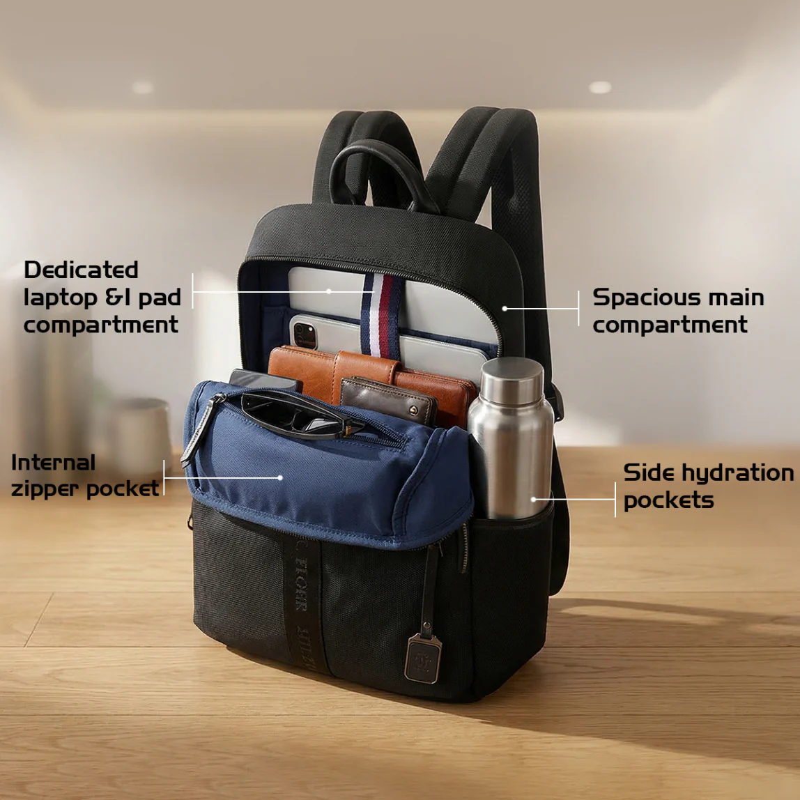 Tommy Hilfiger Allen Laptop Backpack - Image 4