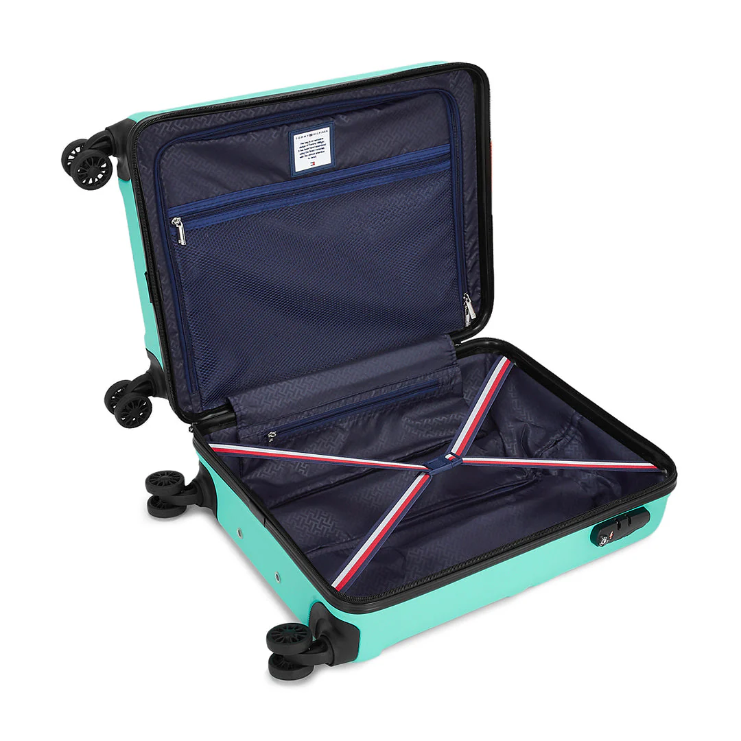 Tommy Hilfiger Alpha Hard Luggage Set of 2 Mint Green (Mid + Cargo) - Image 8