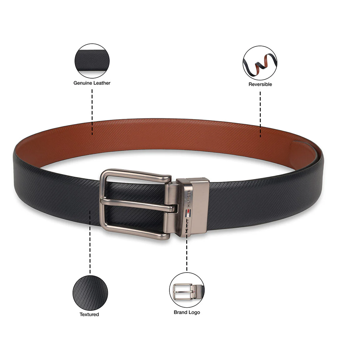 Tommy Hilfiger Archie Men's Reversible Leather Belt - Image 4