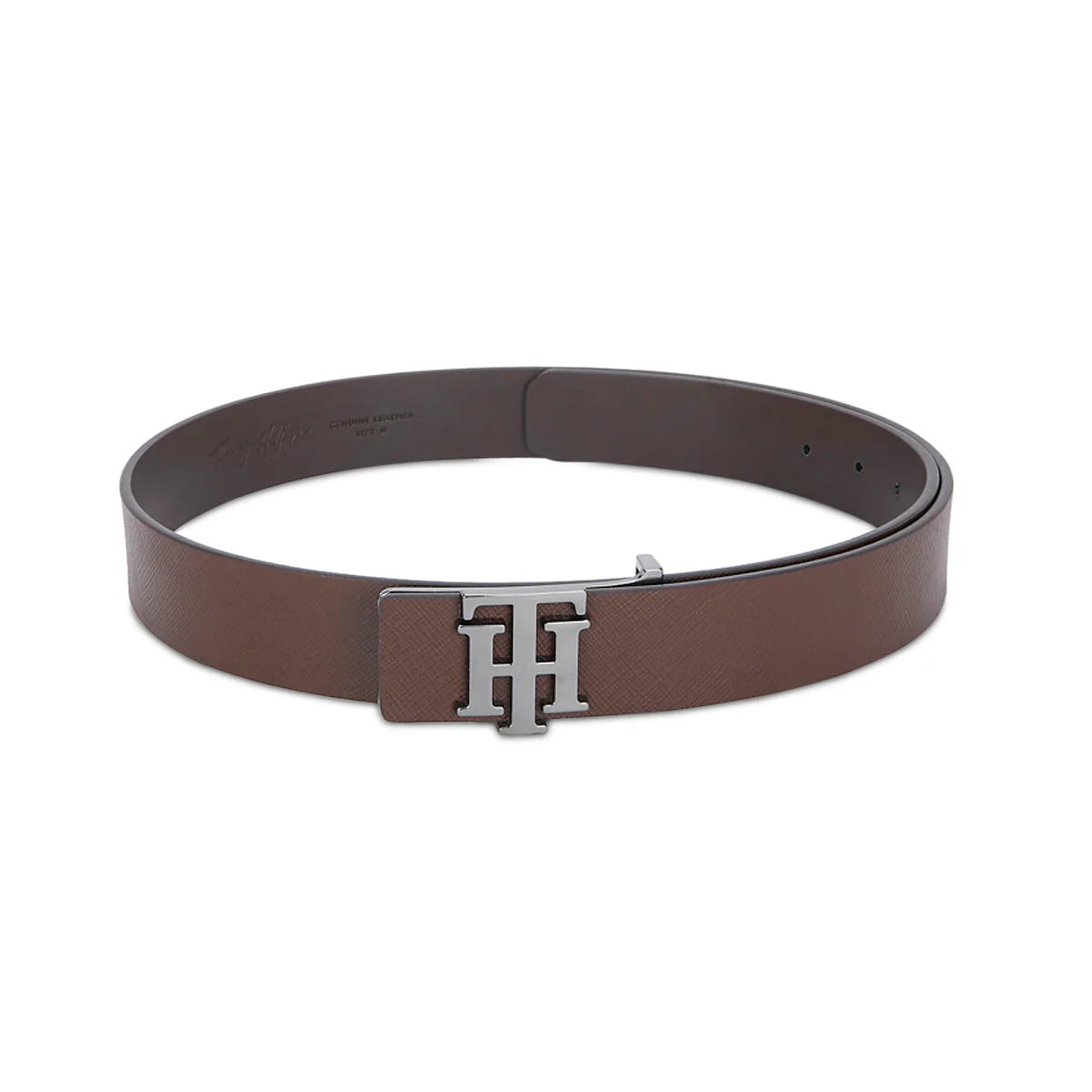 Tommy Hilfiger Argentina Men's Leather Belt Brown - Image 6