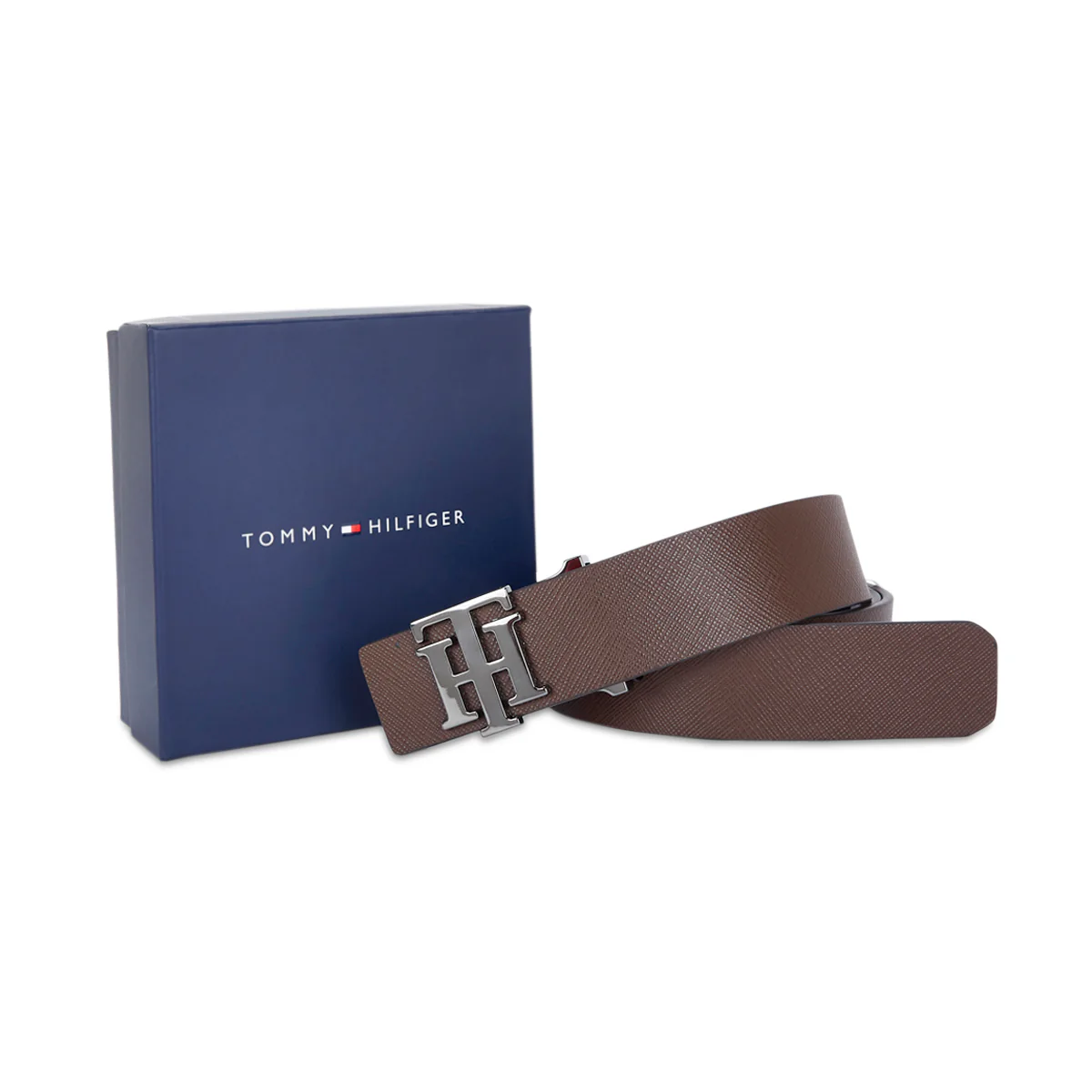 Tommy Hilfiger Argentina Men's Leather Belt Brown - Image 8