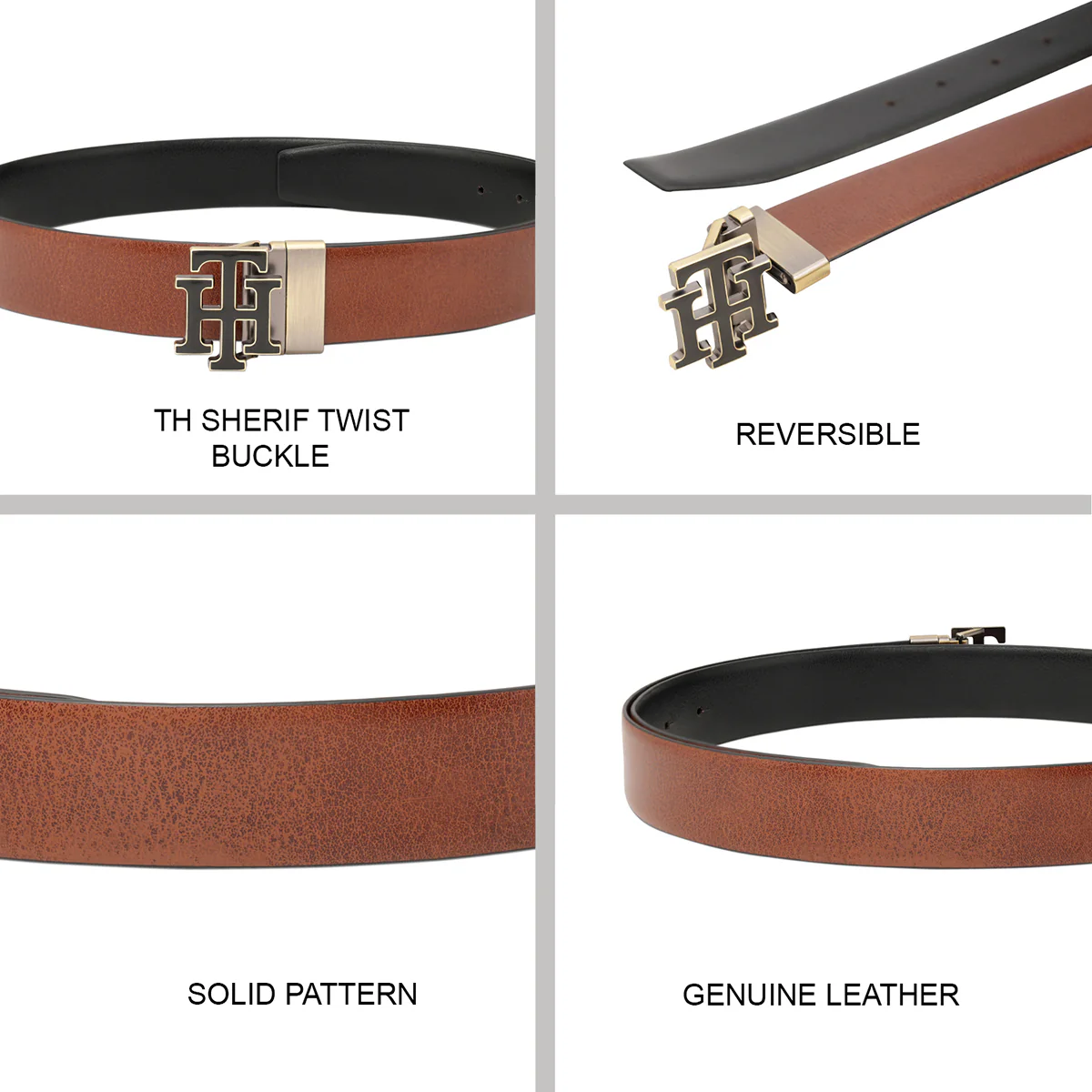 Tommy Hilfiger Athlone Men's Reversible Belt - Image 8