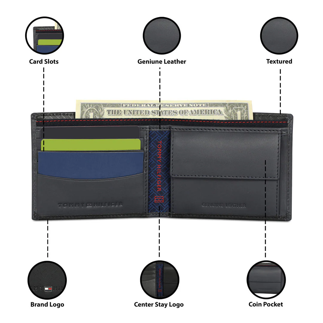 Tommy Hilfiger Ather Men's Leather Global Coin Wallet - Image 4