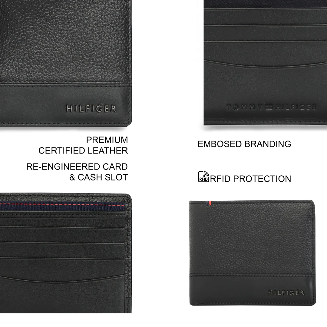 Tommy Hilfiger Aurelio Men's Leather Passcase Wallet - Image 4