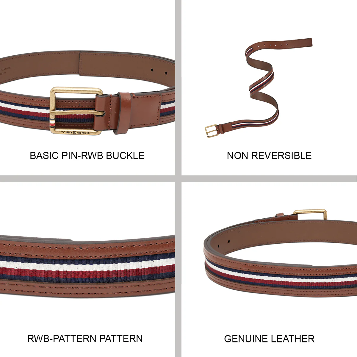 Tommy Hilfiger Barwick Men's Non Reversible Belt - Image 7