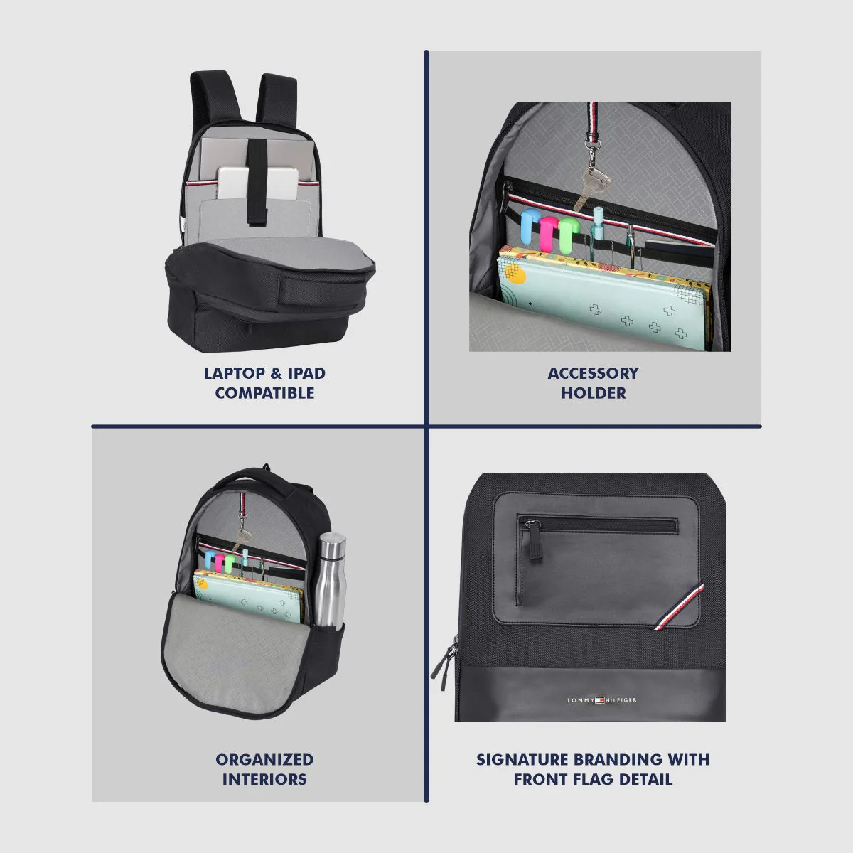 Tommy Hilfiger Blackburn Laptop Backpack - Image 4