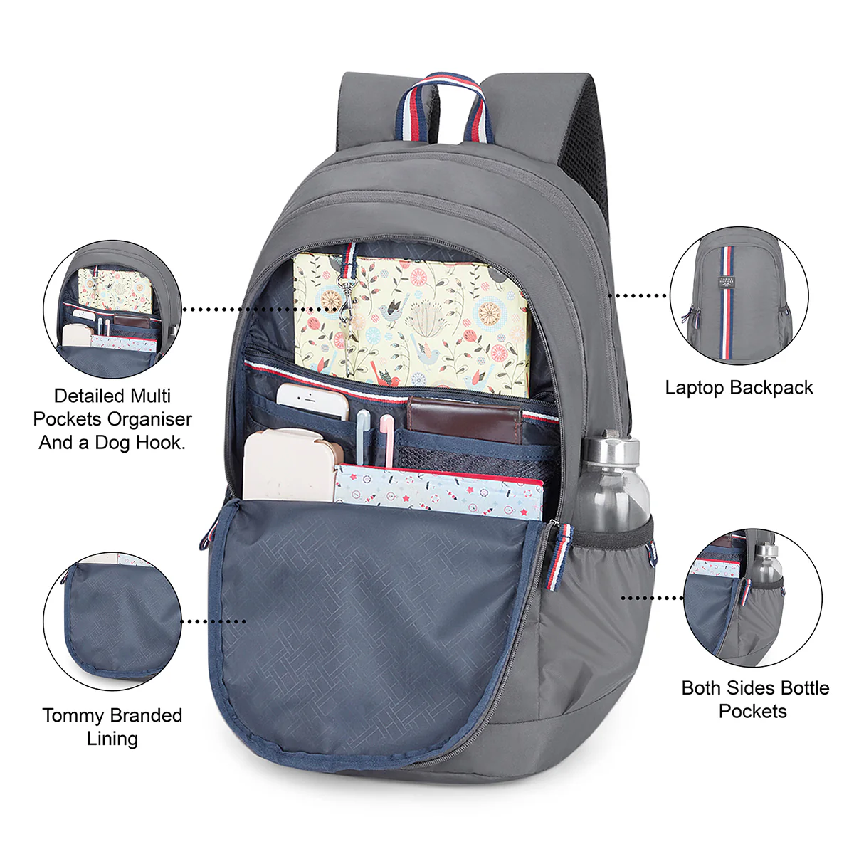 Tommy Hilfiger Blaise Laptop Backpack - Image 4
