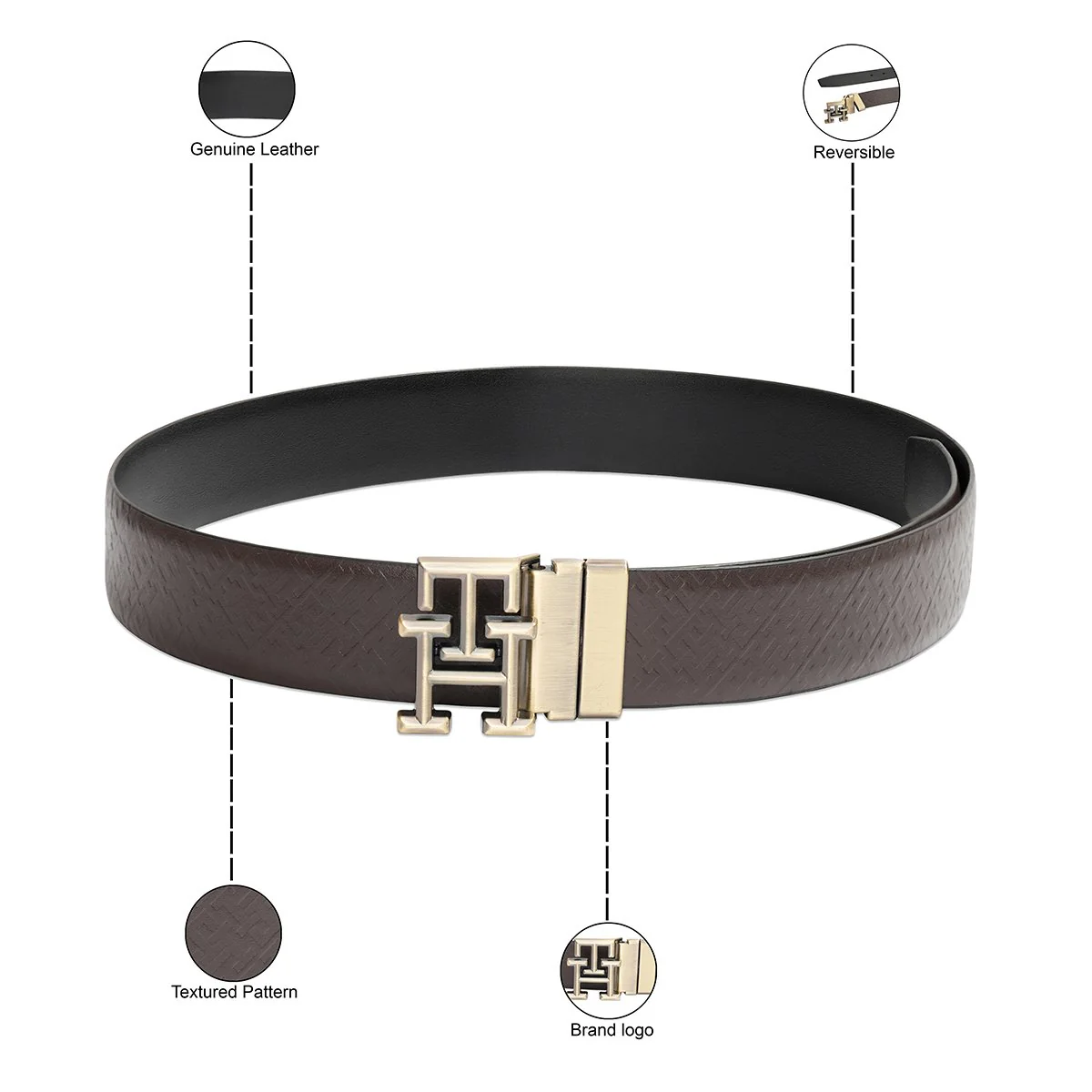 Tommy Hilfiger Boonville Men's Reversible Belt - Image 4