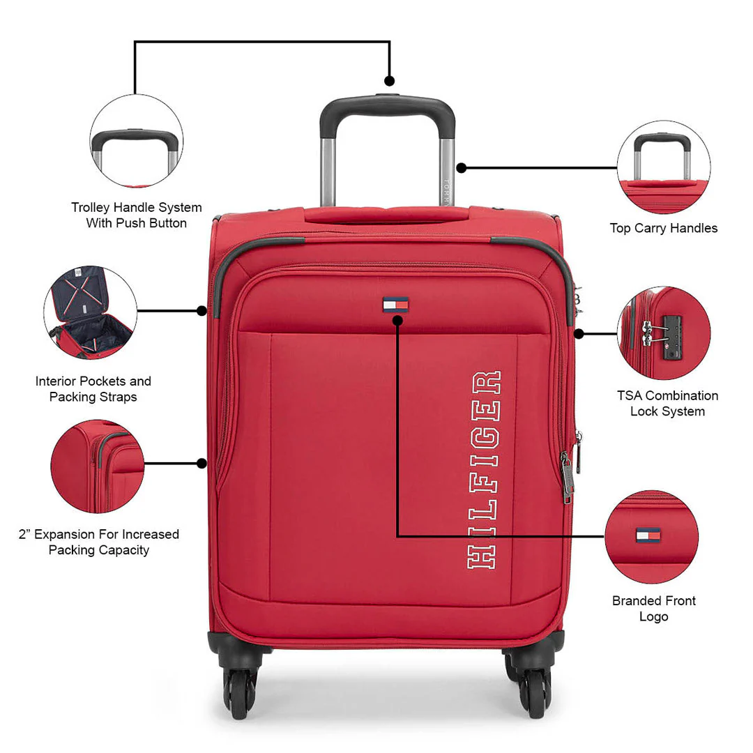 Tommy Hilfiger Bravo Soft Trolley Luggage Bag - Image 4