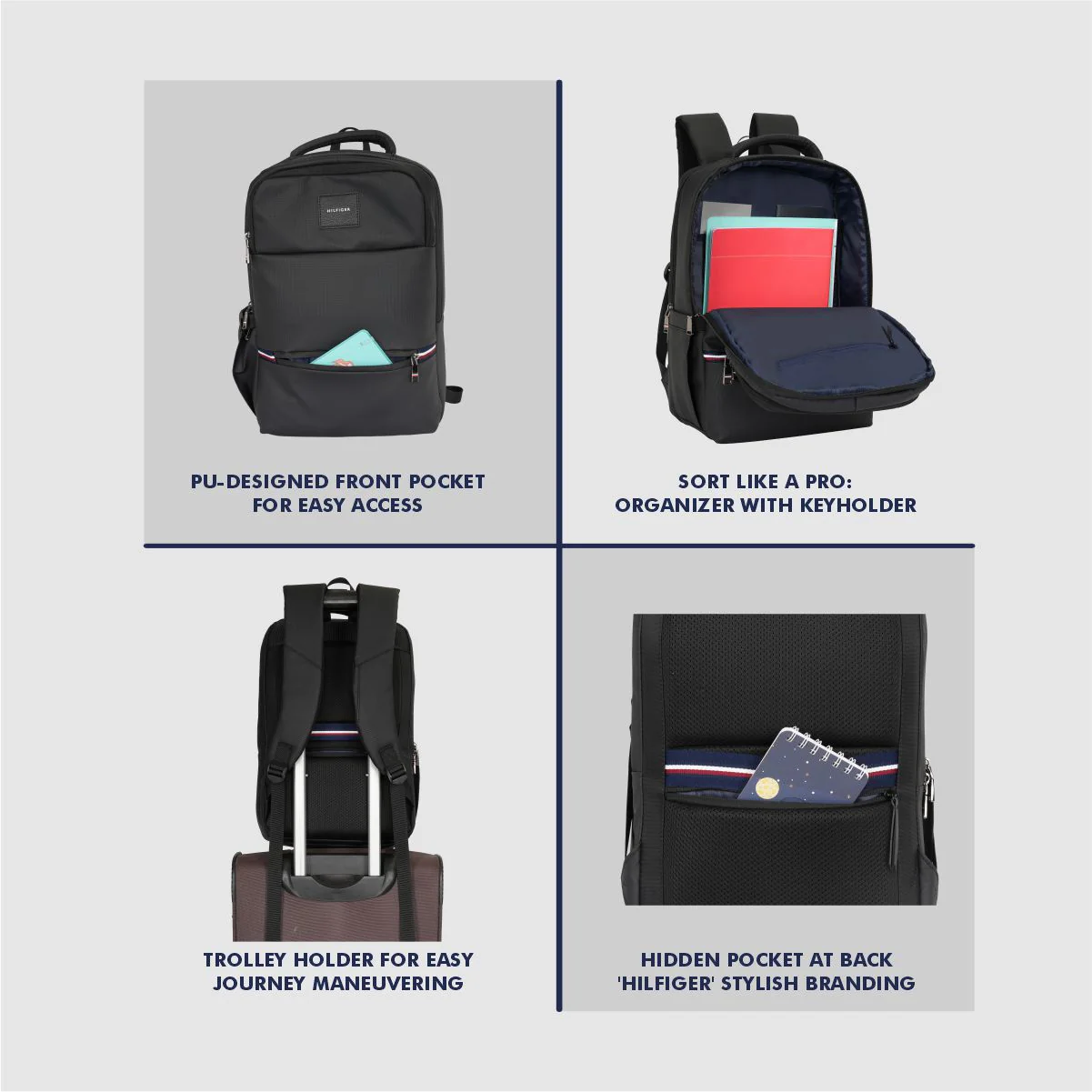 Tommy Hilfiger Britney Laptop Backpack - Image 6