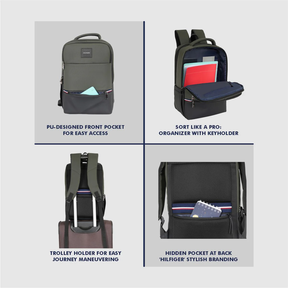 Tommy Hilfiger Britney Laptop Backpack - Image 6