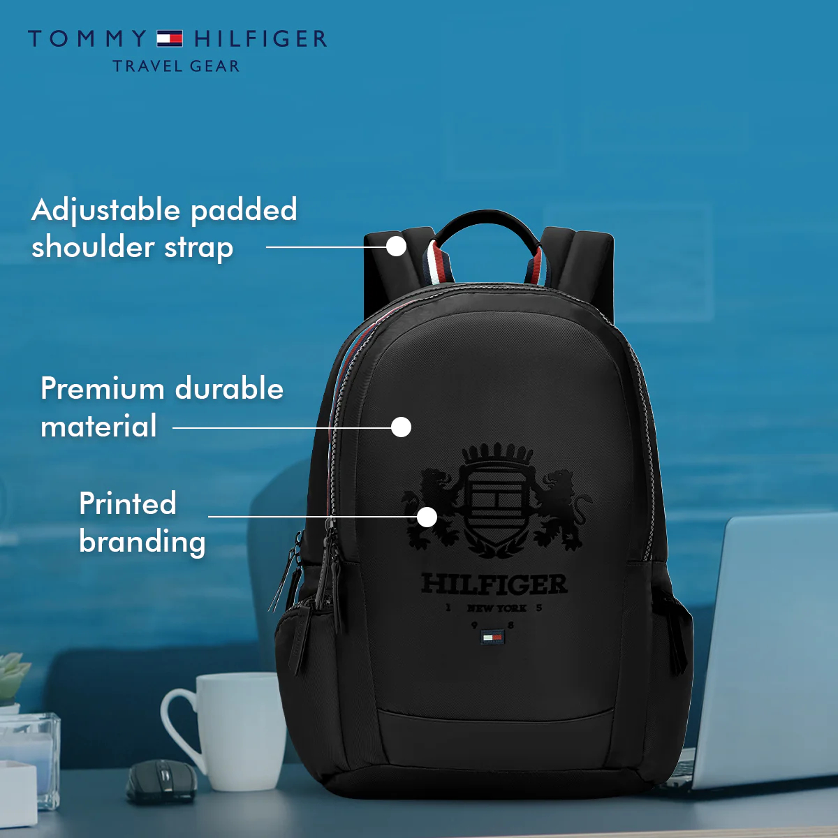 Tommy Hilfiger Bronson Laptop Backpack - Image 3